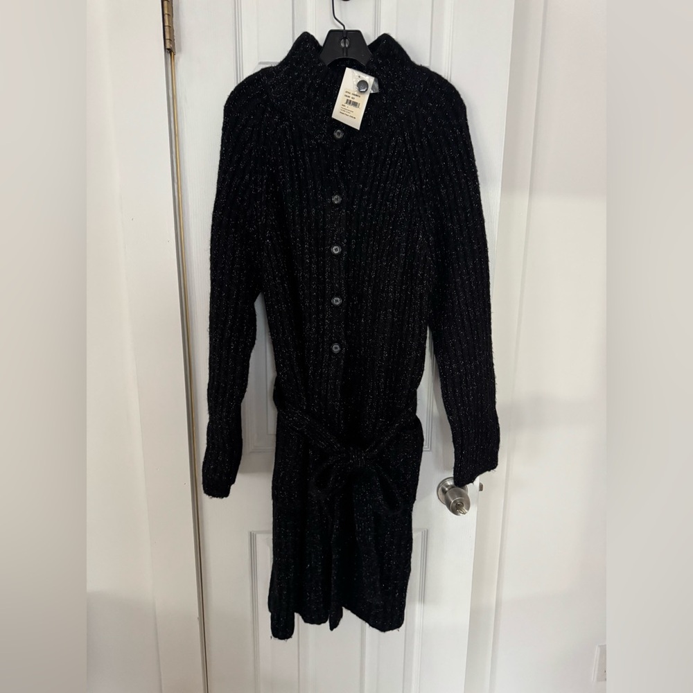 Emanuel Ungaro 14% wool Black Knit Dress
